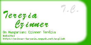 terezia czinner business card